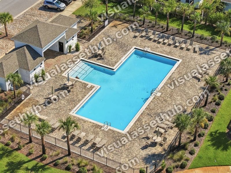 Lakeview Estates Pool Drone AWP Media 001